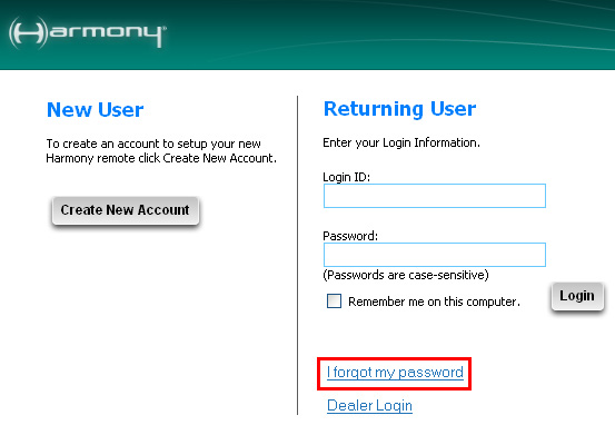 tønde peber Tap Harmony Tips and Tricks: What to Do if You Do Not Know, or Have Forgotten  Your Harmony Login ID | logi BLOG