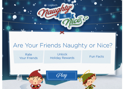 Naughty or Nice? Rank Your Friends for the Chance to Win a Logitech.com Discount
