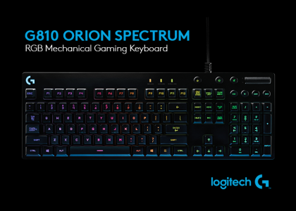 Introducing Our New Logitech G810 Orion Spectrum RGB Mechanical Gaming Keyboard