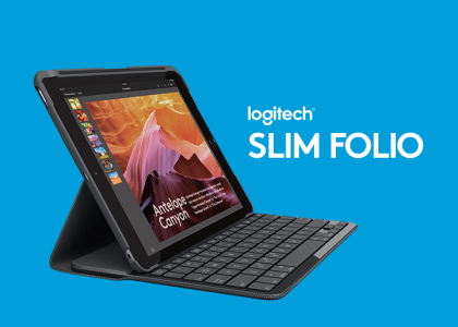 Increase Productivity on the 9.7-inch iPad with New Logitech SLIM FOLIO
